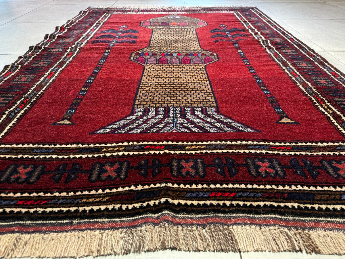  Afghan Balouch Rug 185x130 Cm -photo-7