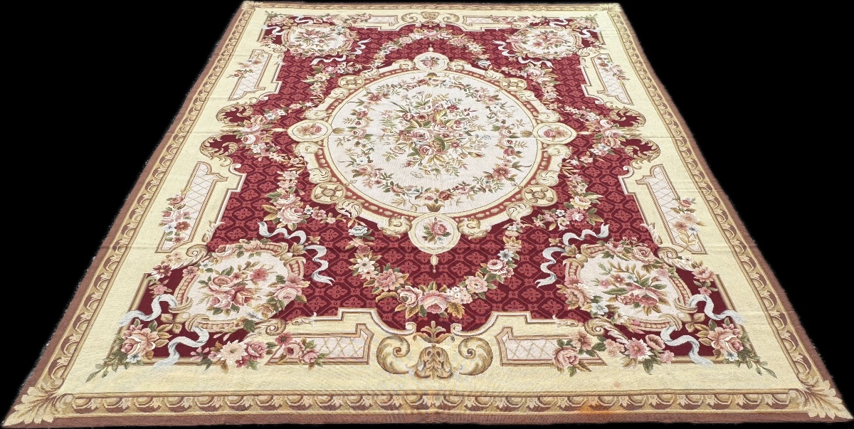 Aubusson-style Knotted Rug, 300x235 Cm-photo-2