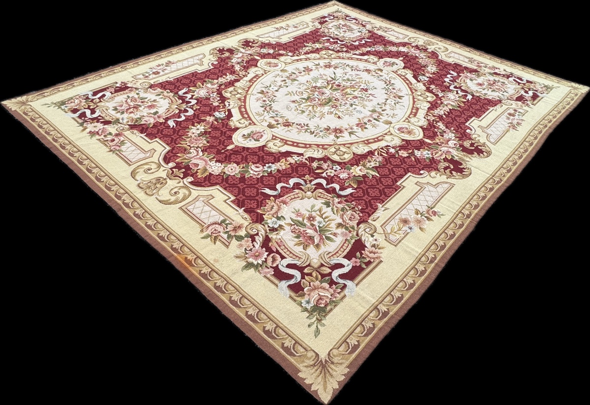 Aubusson-style Knotted Rug, 300x235 Cm-photo-3
