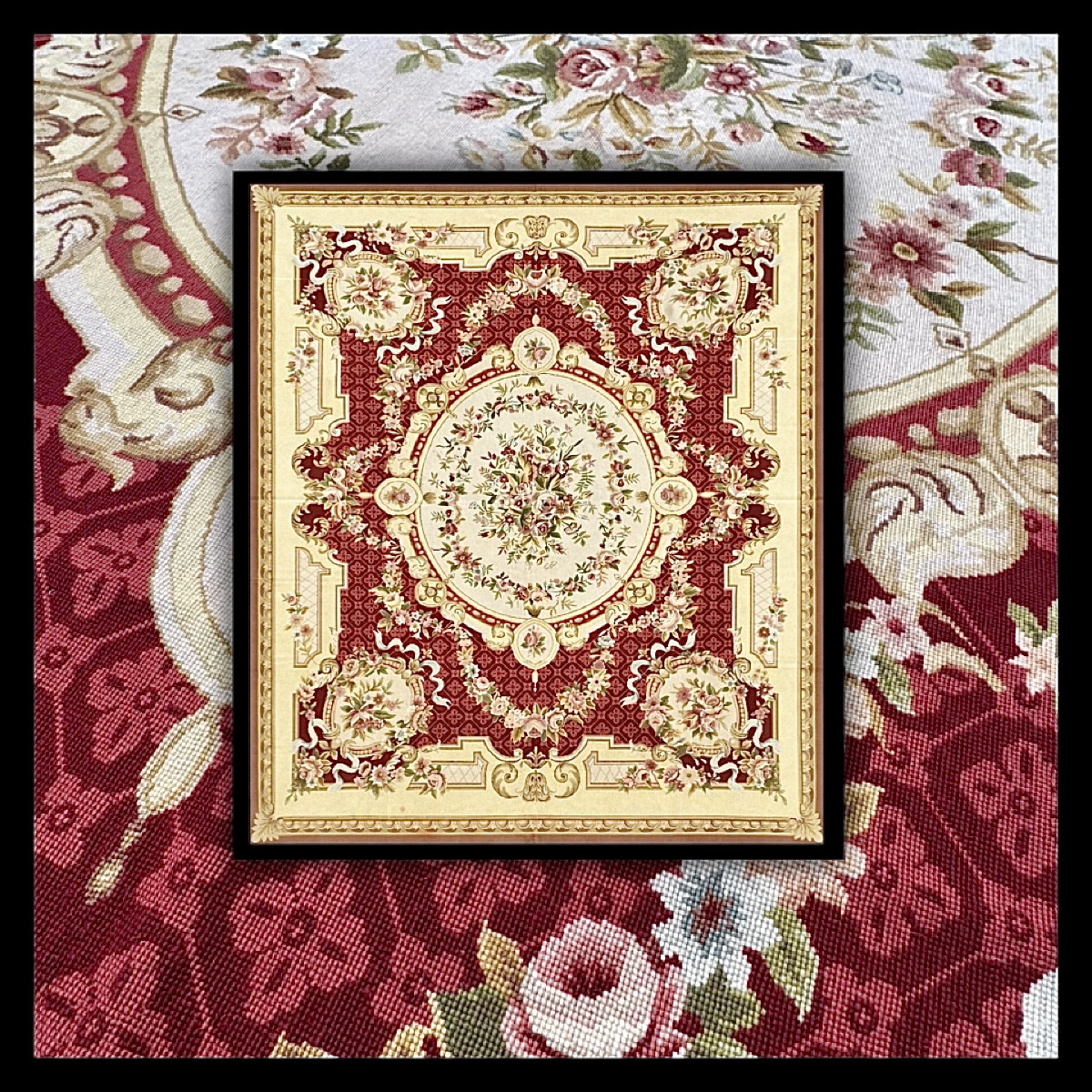 Aubusson-style Knotted Rug, 300x235 Cm