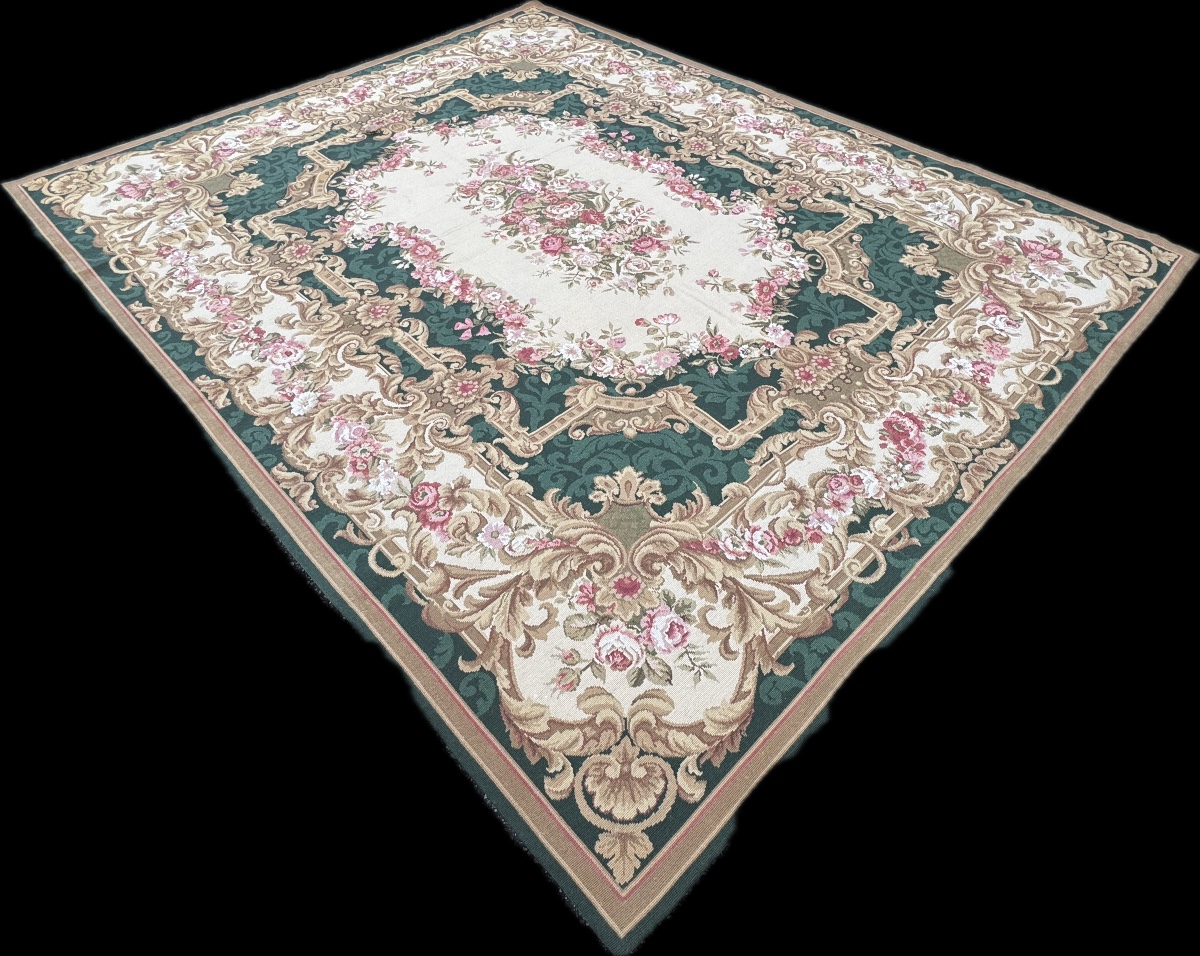 Aubusson-style Knotted Rug, 290x235 Cm-photo-3