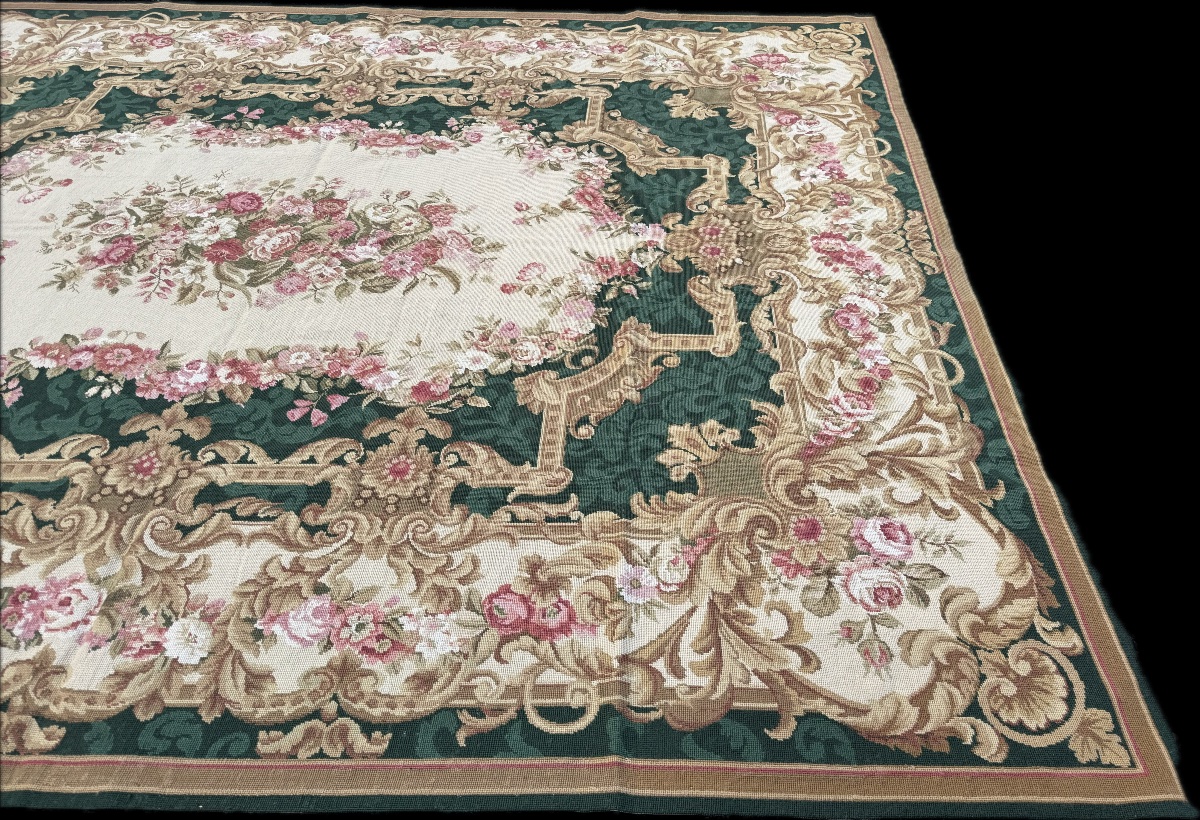 Aubusson-style Knotted Rug, 290x235 Cm-photo-1