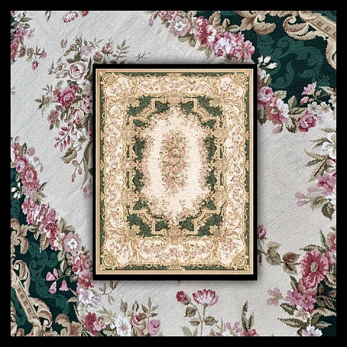 Aubusson-style Knotted Rug, 290x235 Cm