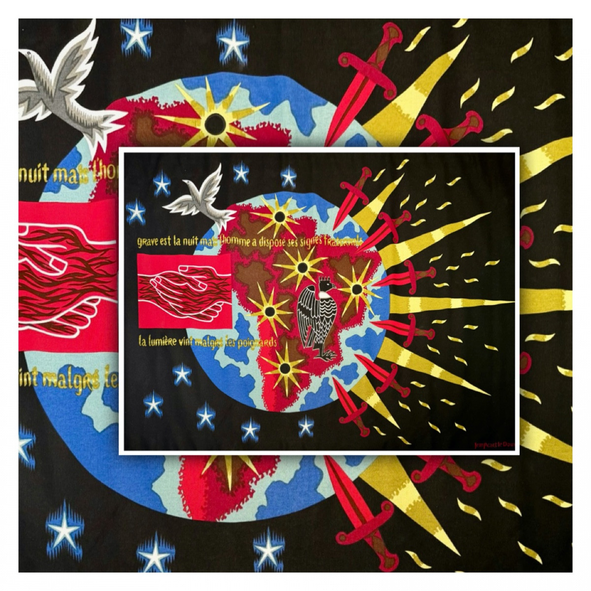 Tapestry Serigraphy Jean Picart Le Doux