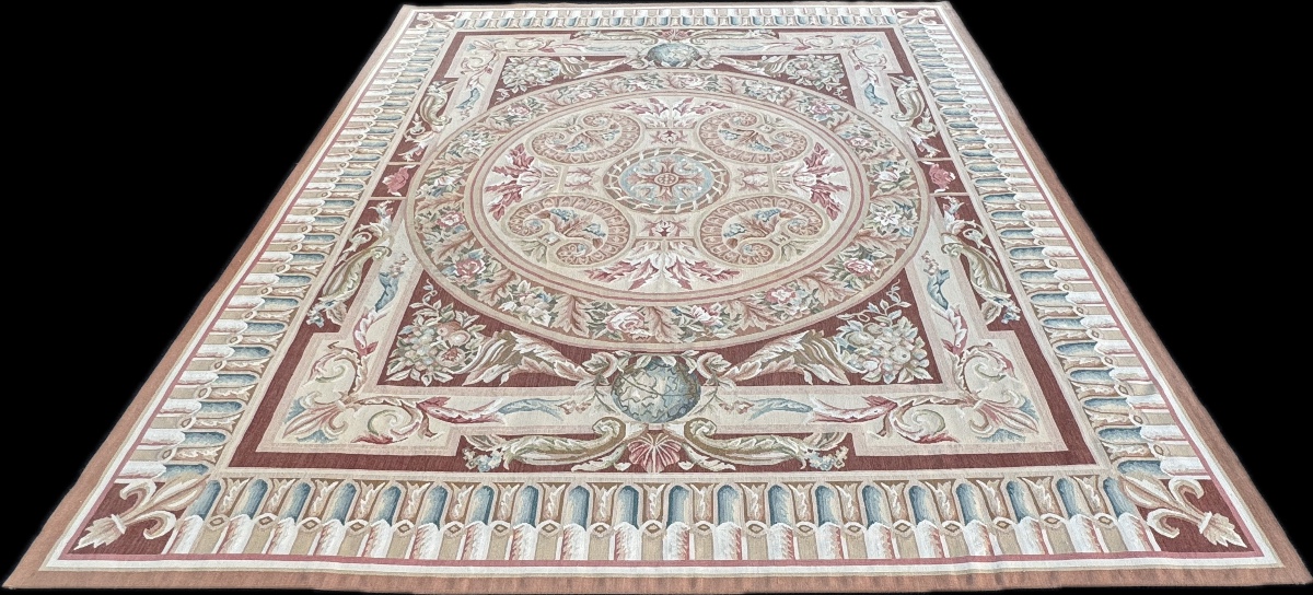 Aubusson-style Knotted Rug, 312x245 Cm-photo-2
