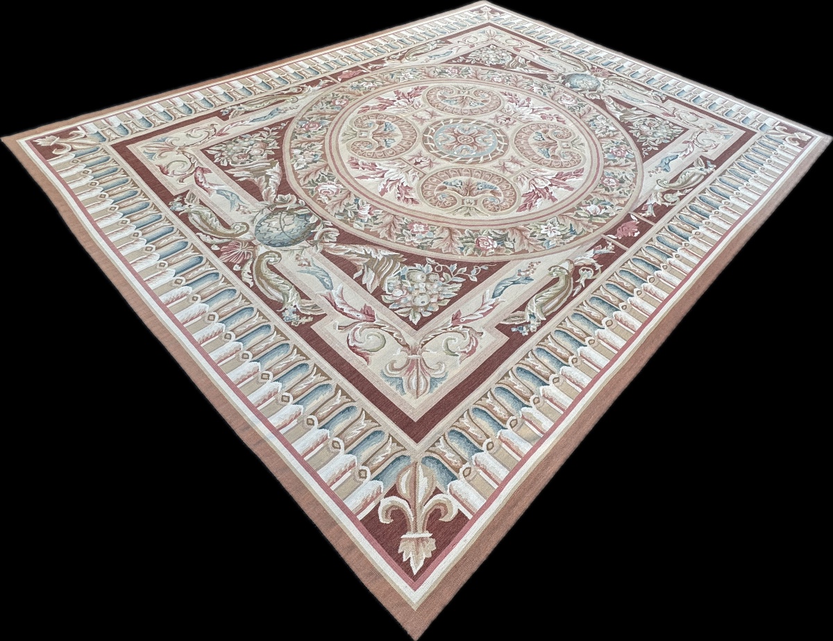 Aubusson-style Knotted Rug, 312x245 Cm-photo-1