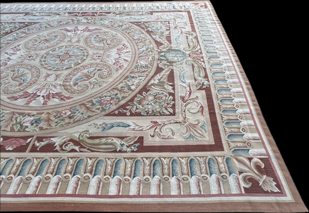 Aubusson-style Knotted Rug, 312x245 Cm-photo-2
