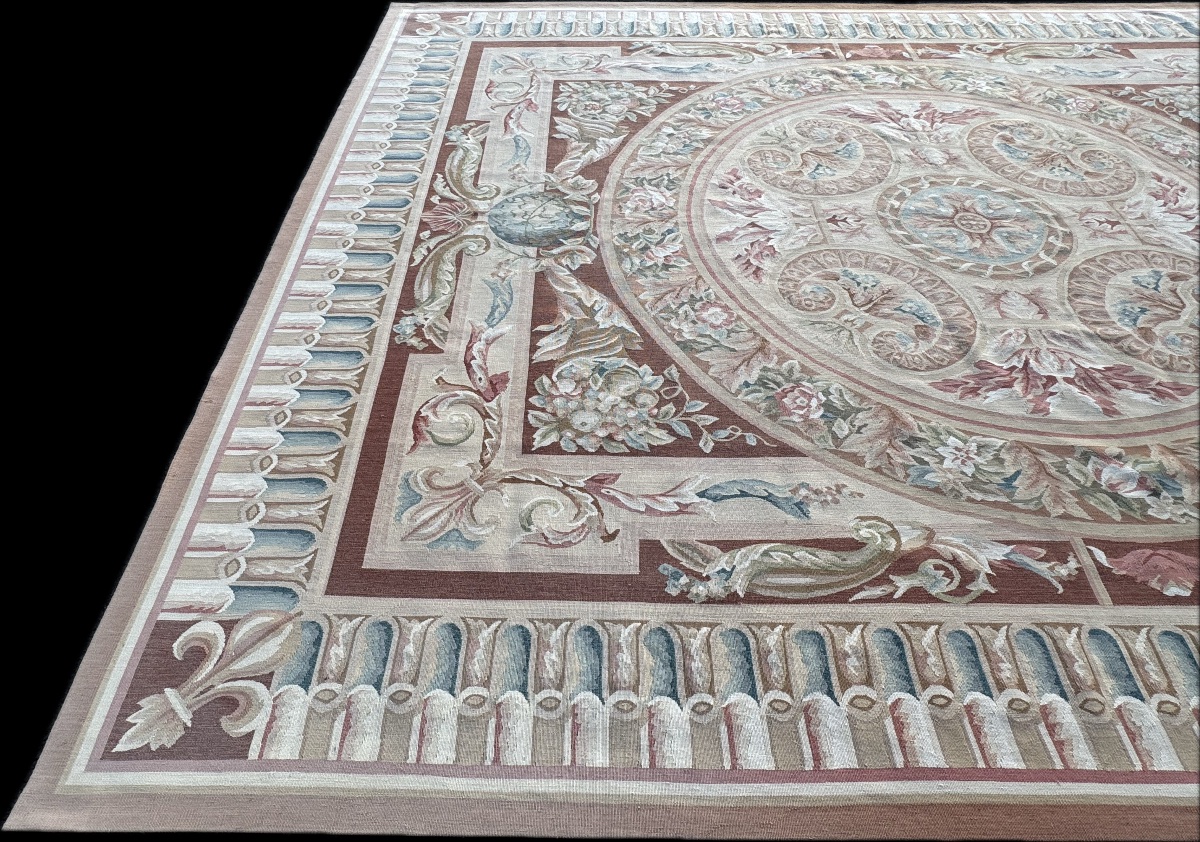 Aubusson-style Knotted Rug, 312x245 Cm-photo-4