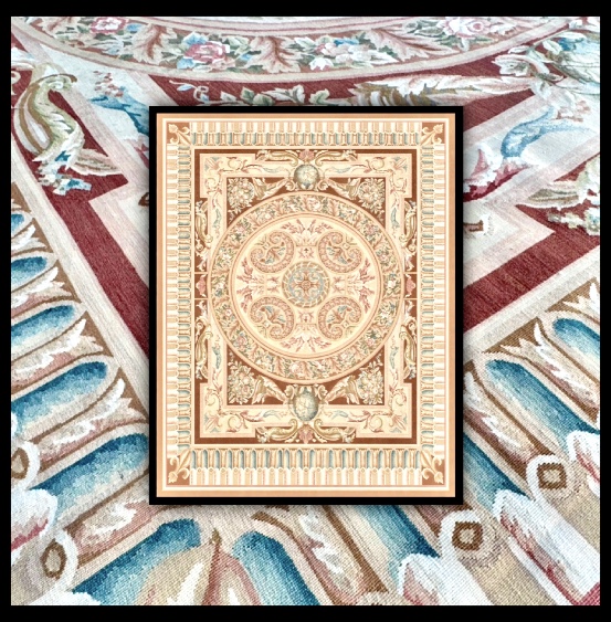 Aubusson-style Knotted Rug, 312x245 Cm