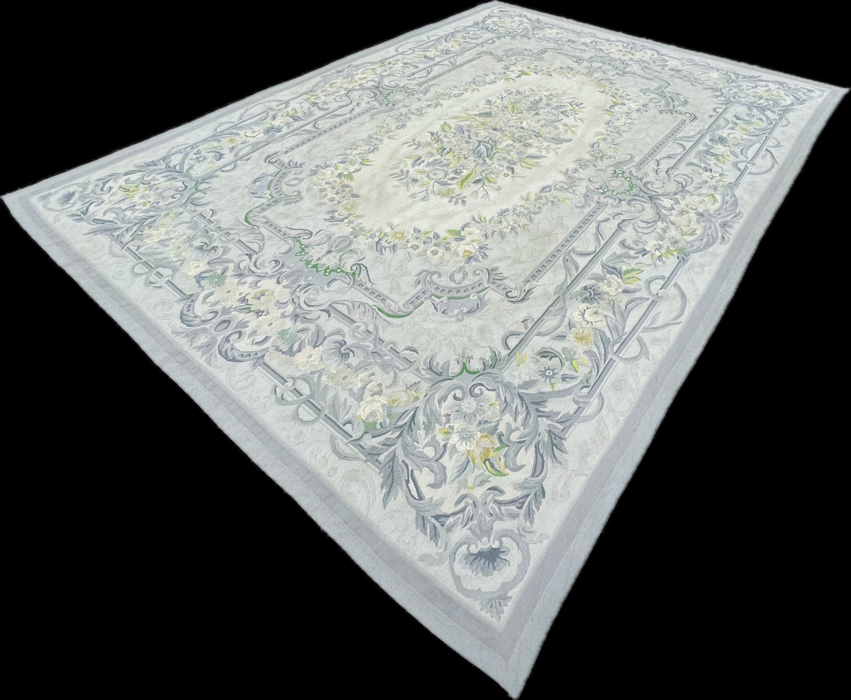 Aubusson-style Knotted Rug, 350x260 Cm-photo-5