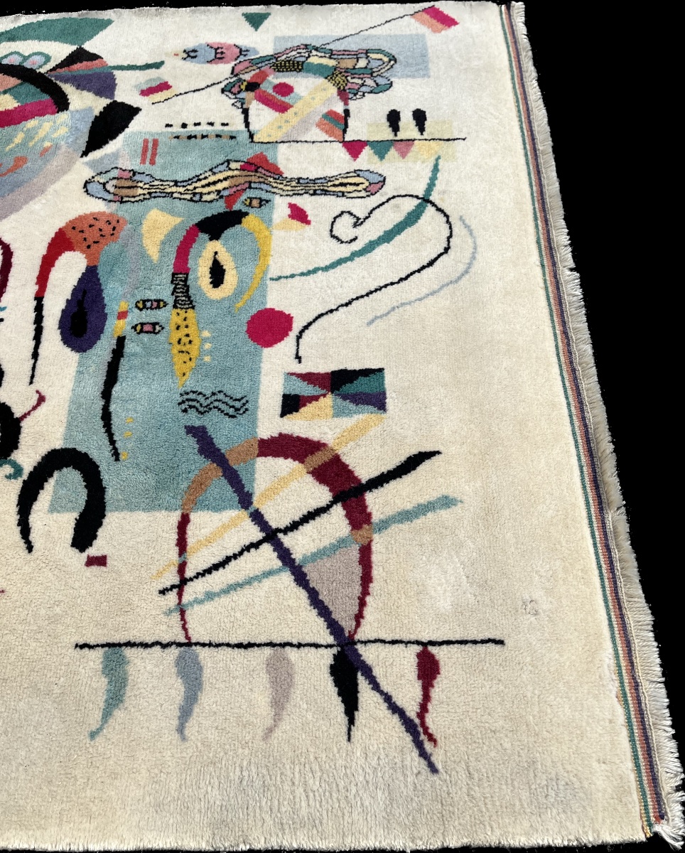 Tapis d'Art Abstrait d'apr&egrave;s Kandinsky 210x145 cm -photo-6
