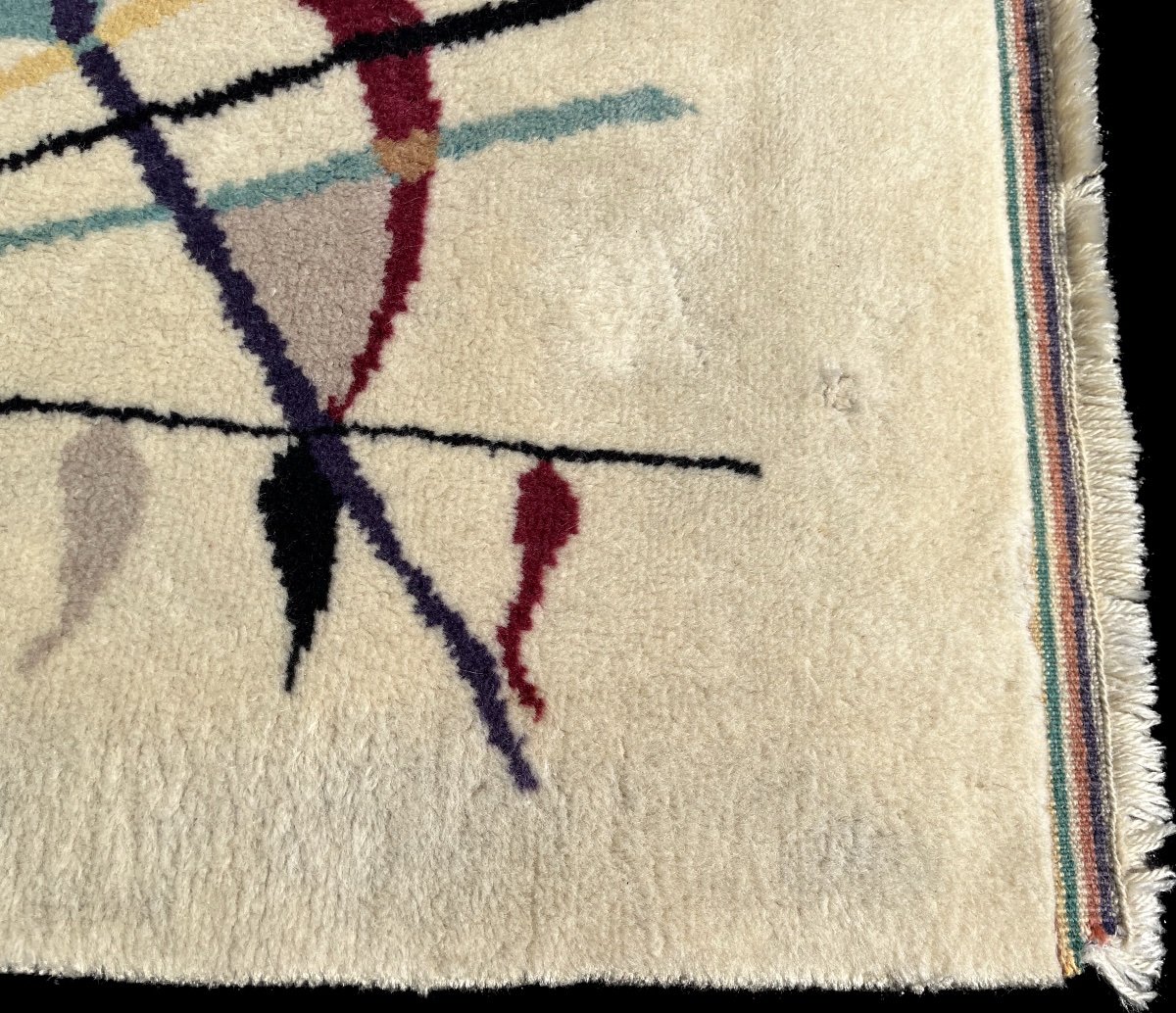 Tapis d'Art Abstrait d'apr&egrave;s Kandinsky 210x145 cm -photo-7