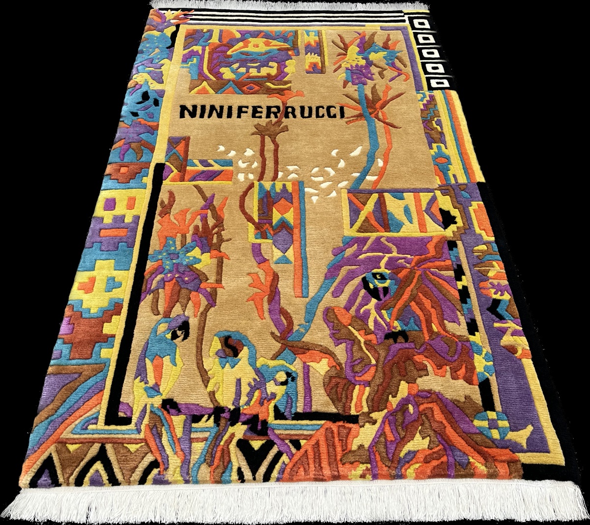 TAPIS MODERNE SIGNÉ NINI FERRUCCI 160x100 cm-photo-2
