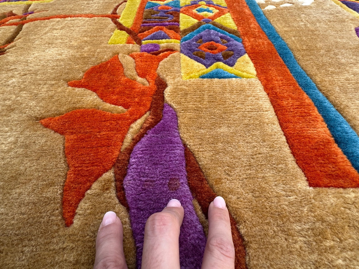 Modern Rug Signed Nini Ferrucci 240x205 Cm-photo-6