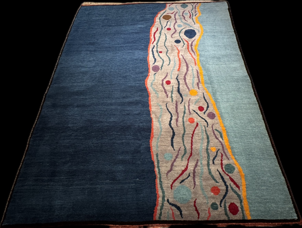 Nepalese Rug Blue 230x165 Cm-photo-3