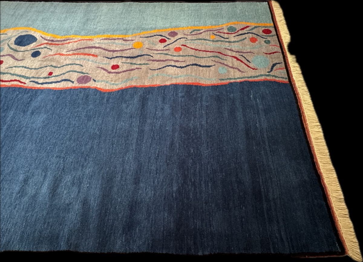 Nepalese Rug Blue 230x165 Cm-photo-1