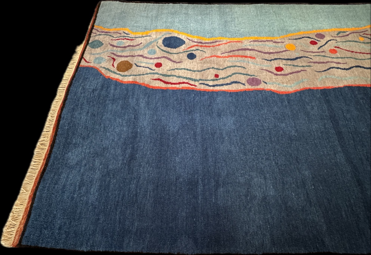 Nepalese Rug Blue 230x165 Cm-photo-2