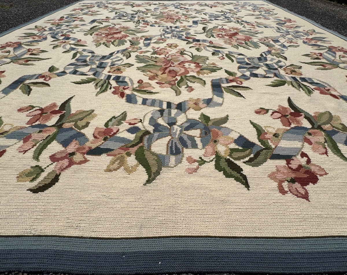 Tapis Français au petit point 374x320 cm -photo-2
