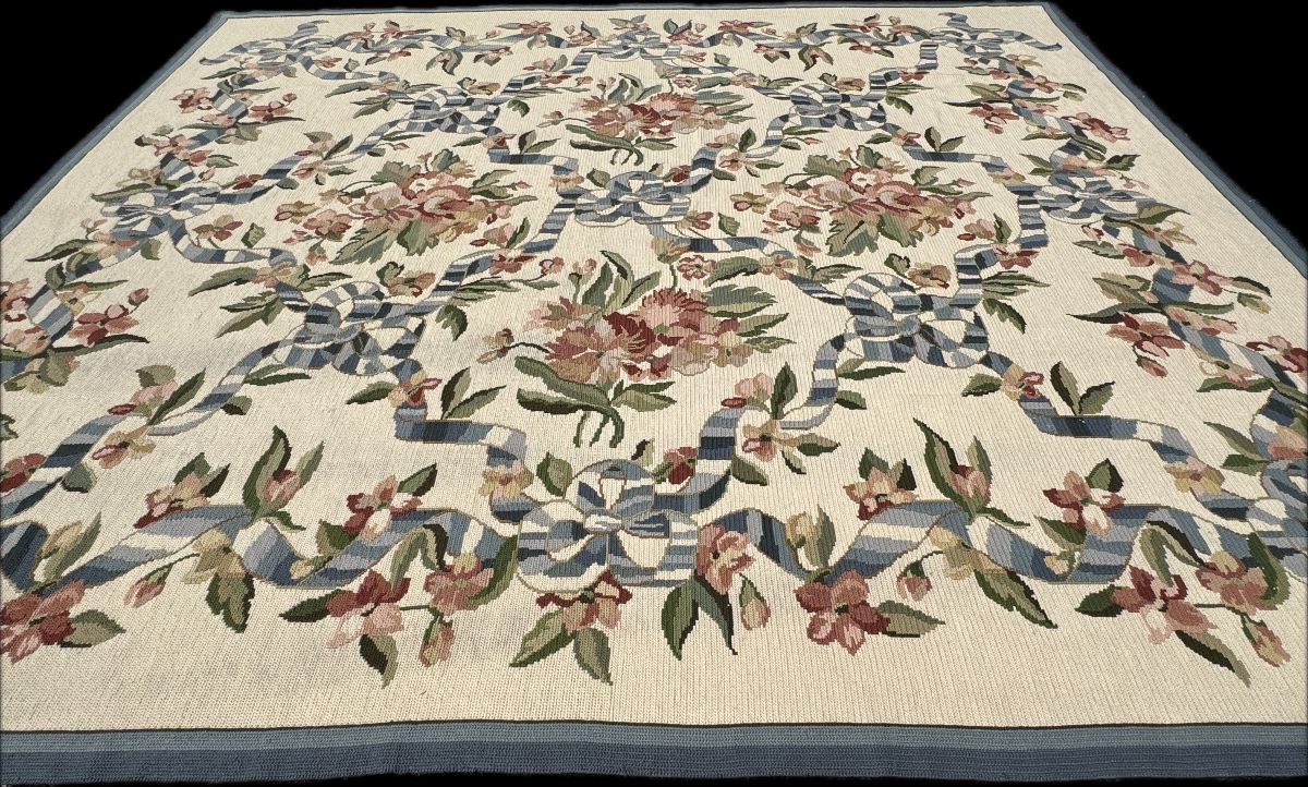 Tapis Français au petit point 374x320 cm -photo-3