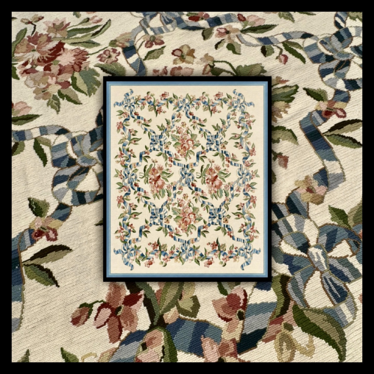Tapis Français au petit point 374x320 cm 