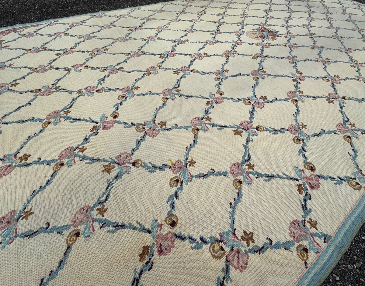 Tapis aux petits points dans le goût d' Aubusson 500x280 cm-photo-4