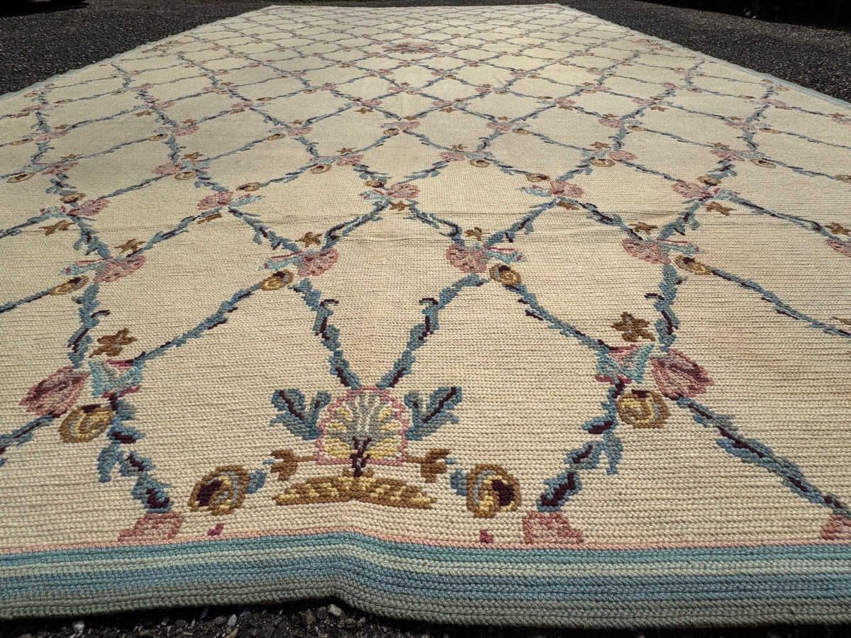 Tapis aux petits points dans le goût d' Aubusson 500x280 cm-photo-2