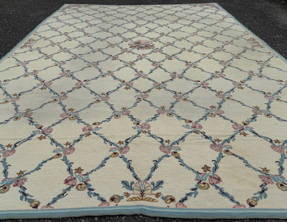 Tapis aux petits points dans le goût d' Aubusson 500x280 cm-photo-3