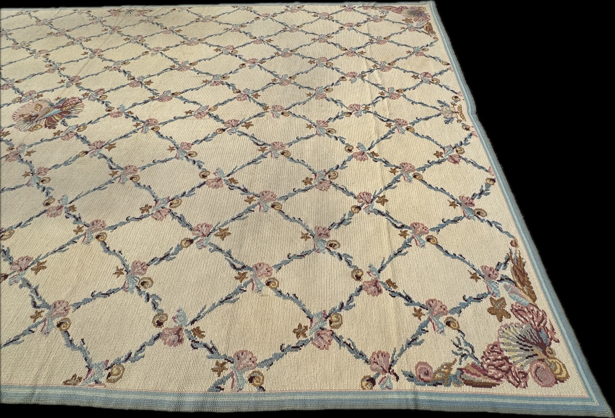 Tapis aux petits points dans le goût d' Aubusson 500x280 cm-photo-4