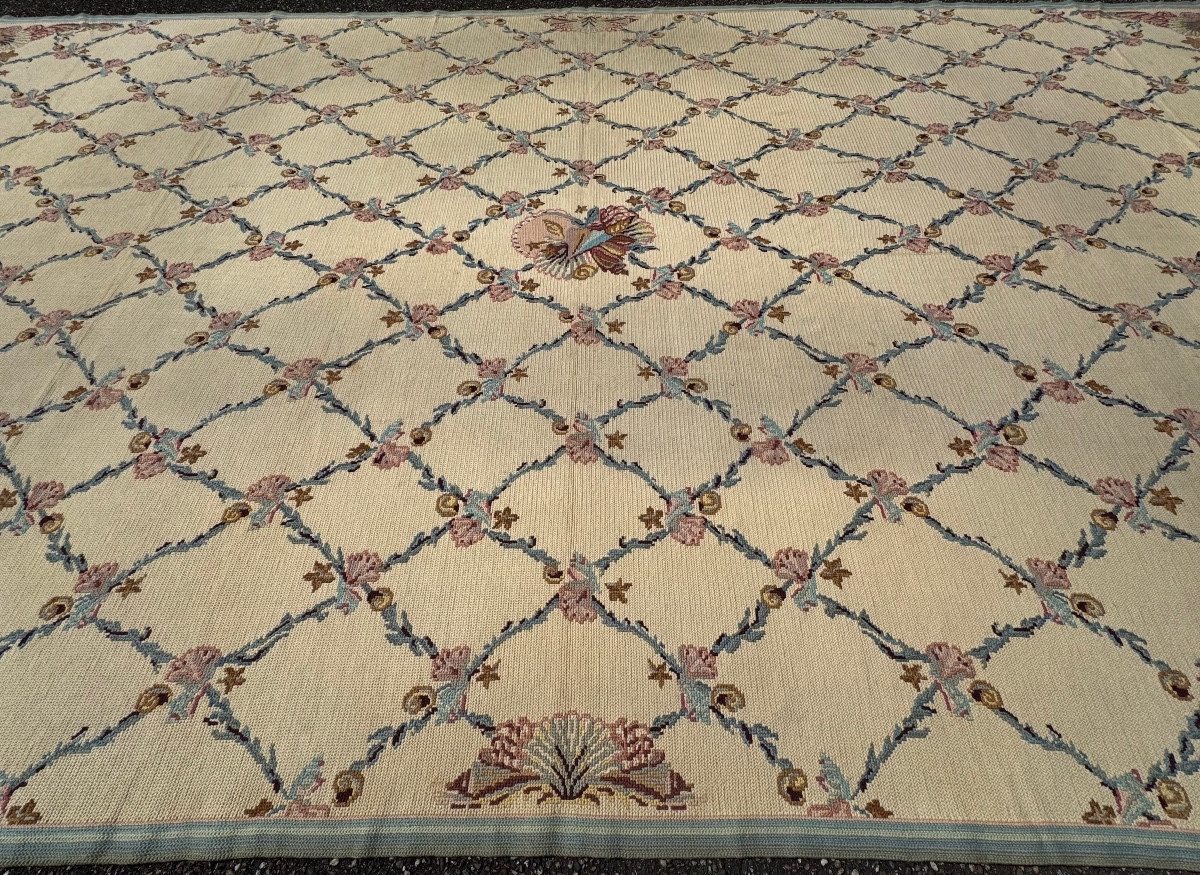Tapis aux petits points dans le goût d' Aubusson 500x280 cm-photo-5