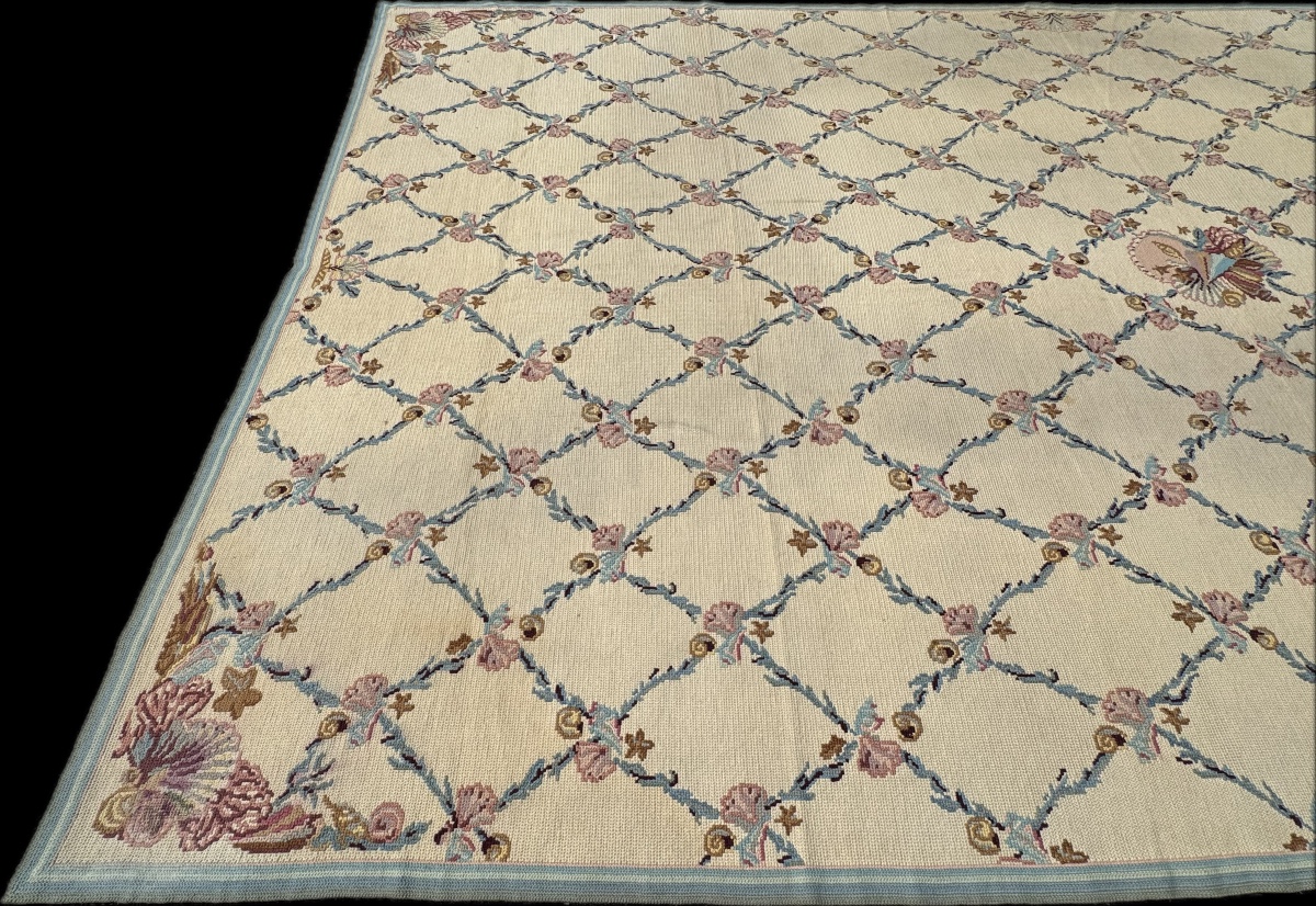 Tapis aux petits points dans le goût d' Aubusson 500x280 cm-photo-6