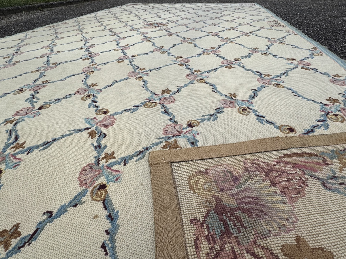 Tapis aux petits points dans le goût d' Aubusson 500x280 cm-photo-8