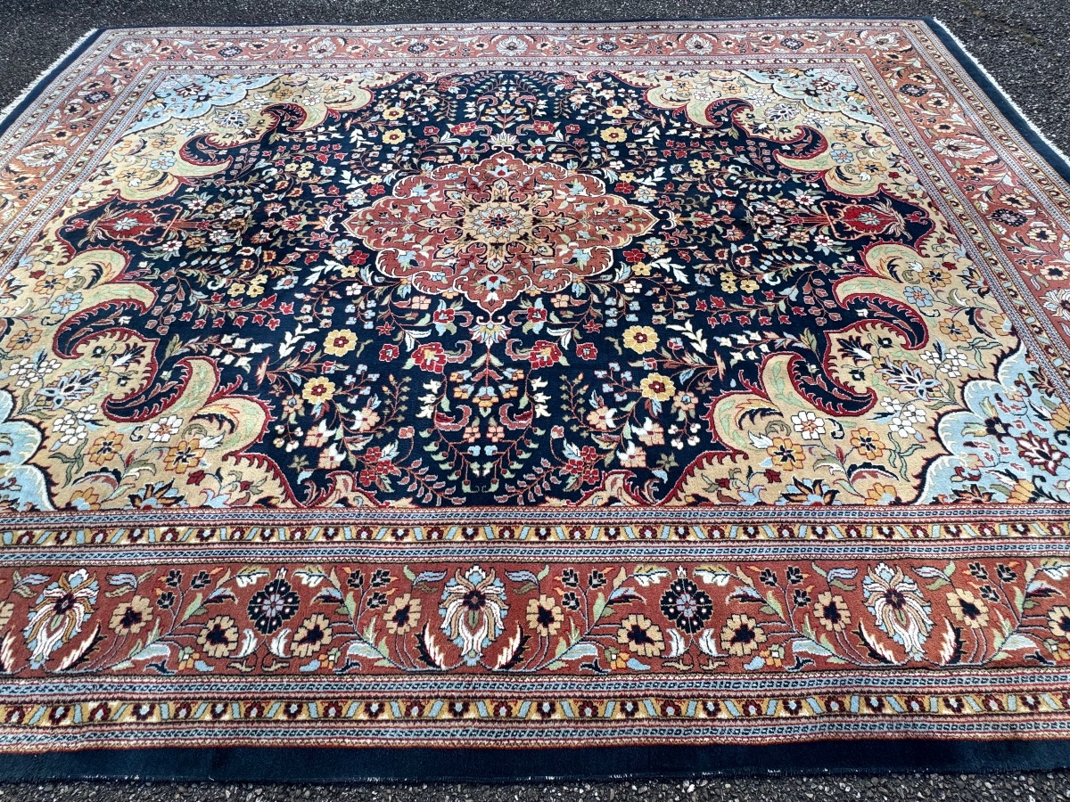 Carpet Tabriz Indo-persian 368x275 Cm-photo-3