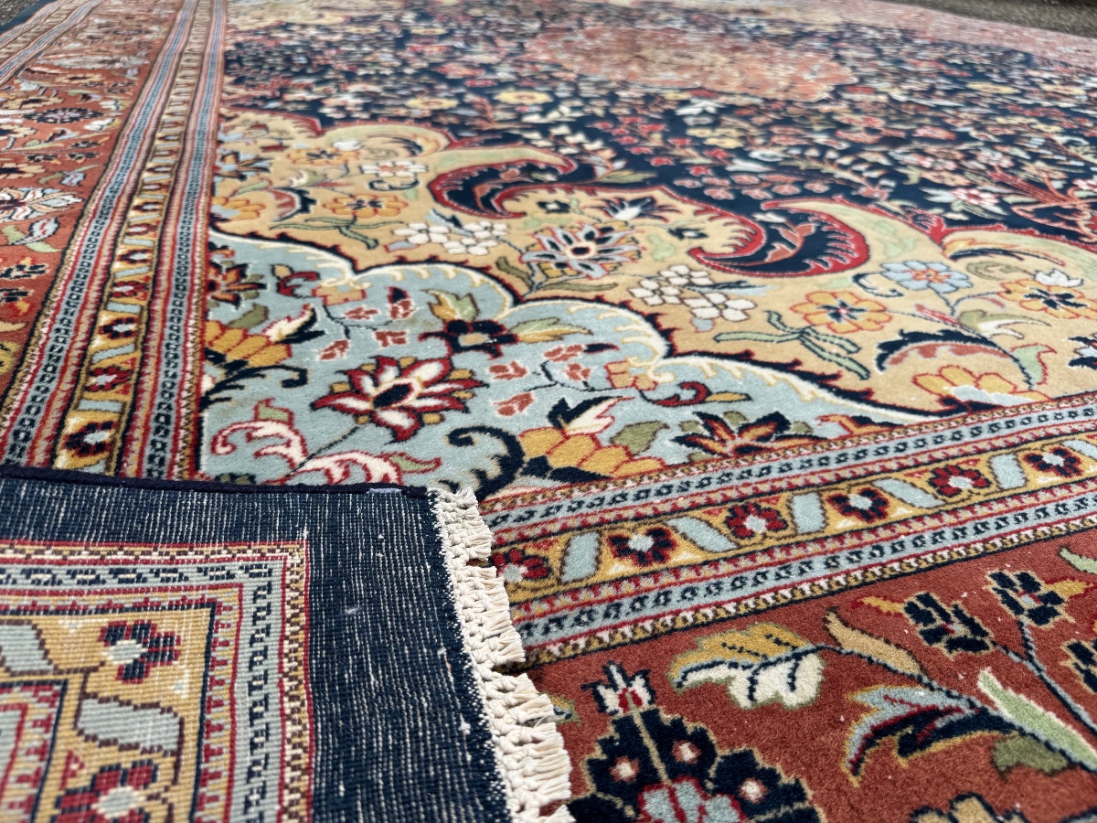 Carpet Tabriz Indo-persian 368x275 Cm-photo-7