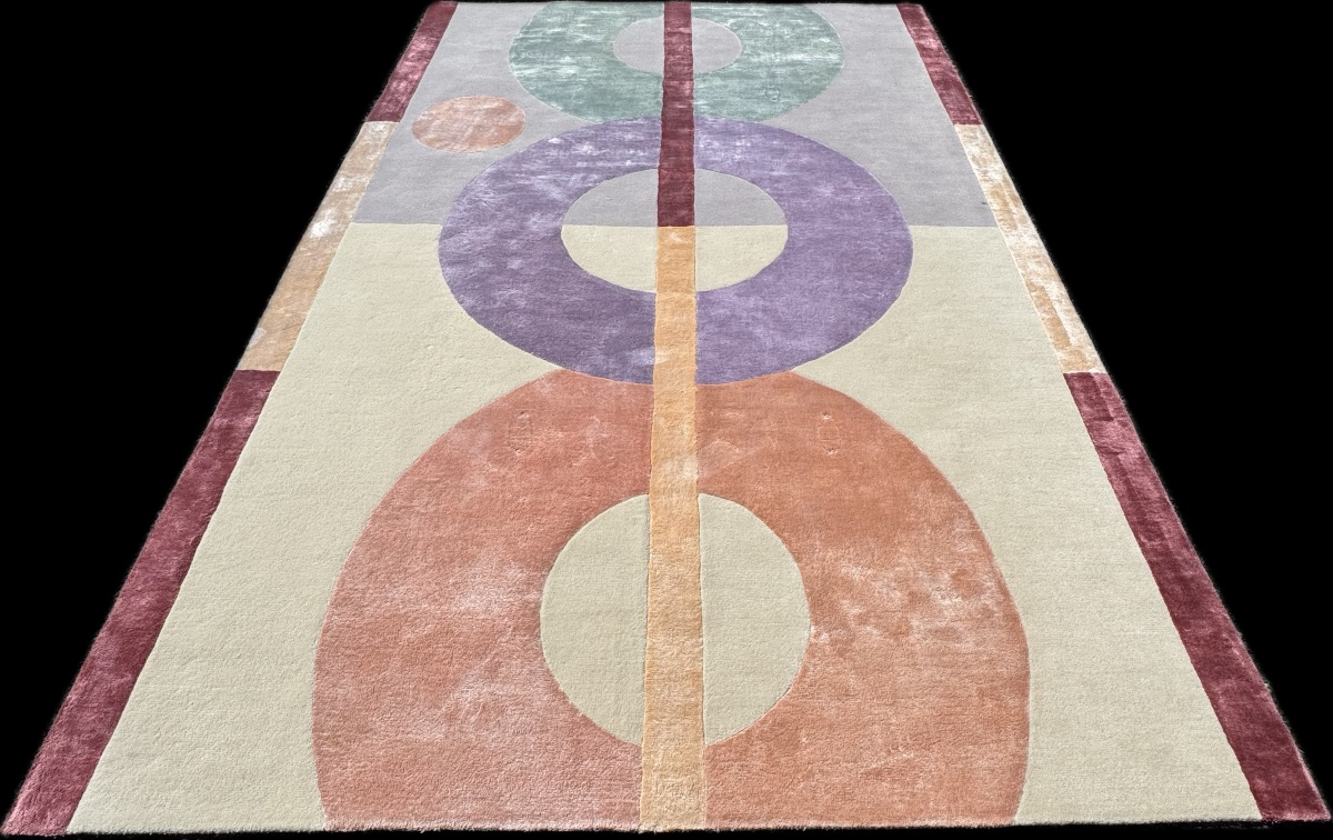 Contemporary Hand-tufted Tencel Rug, 300x200 Cm-photo-2