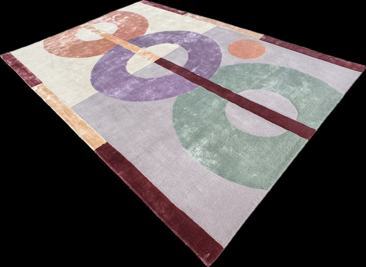 Contemporary Hand-tufted Tencel Rug, 300x200 Cm-photo-3