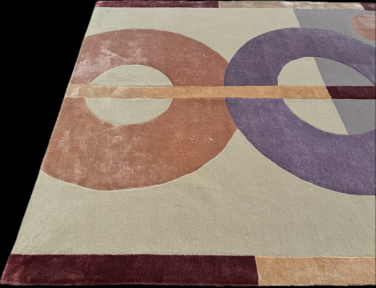 Contemporary Hand-tufted Tencel Rug, 300x200 Cm-photo-1