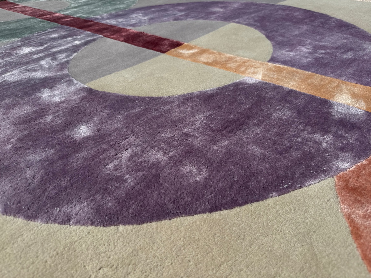 Contemporary Hand-tufted Tencel Rug, 300x200 Cm-photo-4
