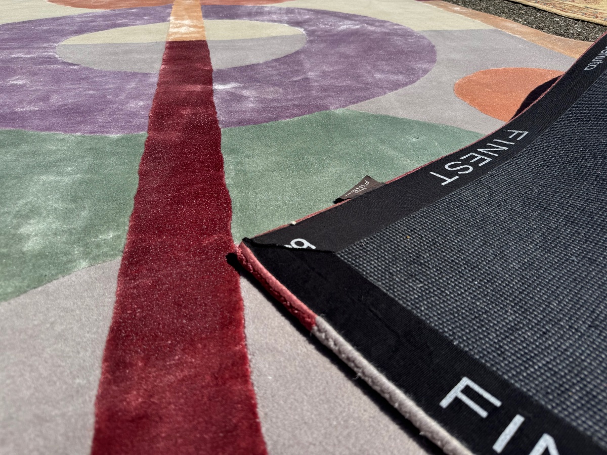 Contemporary Hand-tufted Tencel Rug, 300x200 Cm-photo-8