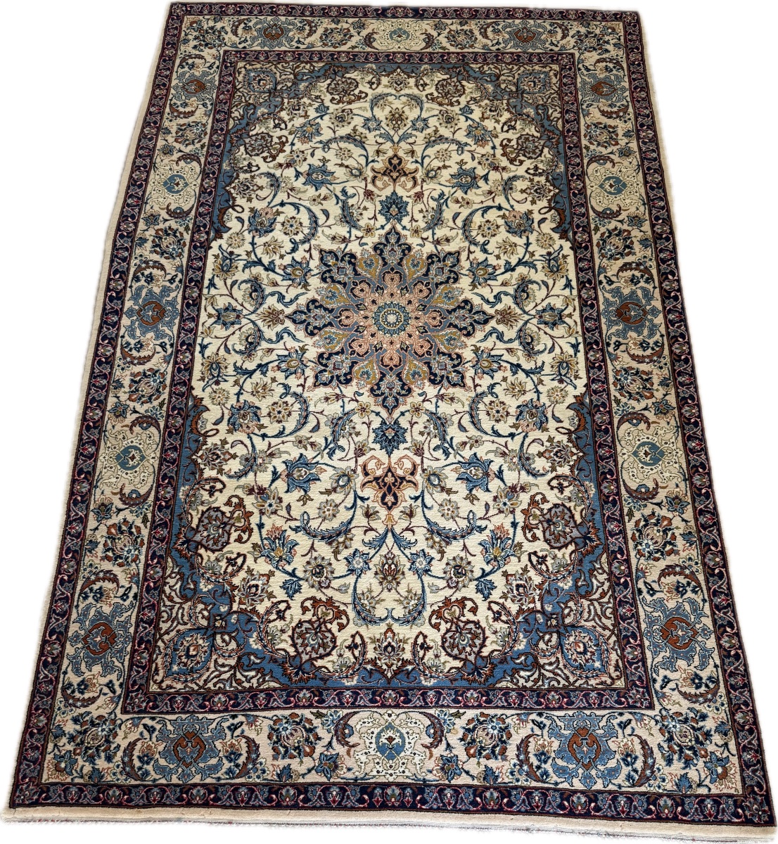 Tapis persan Ispahan 177x110 cm-photo-4