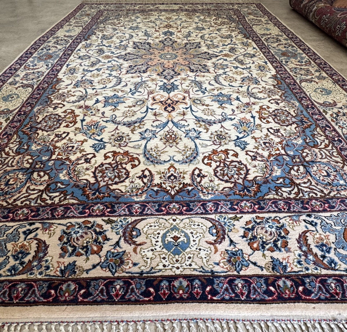 Tapis persan Ispahan 177x110 cm-photo-6