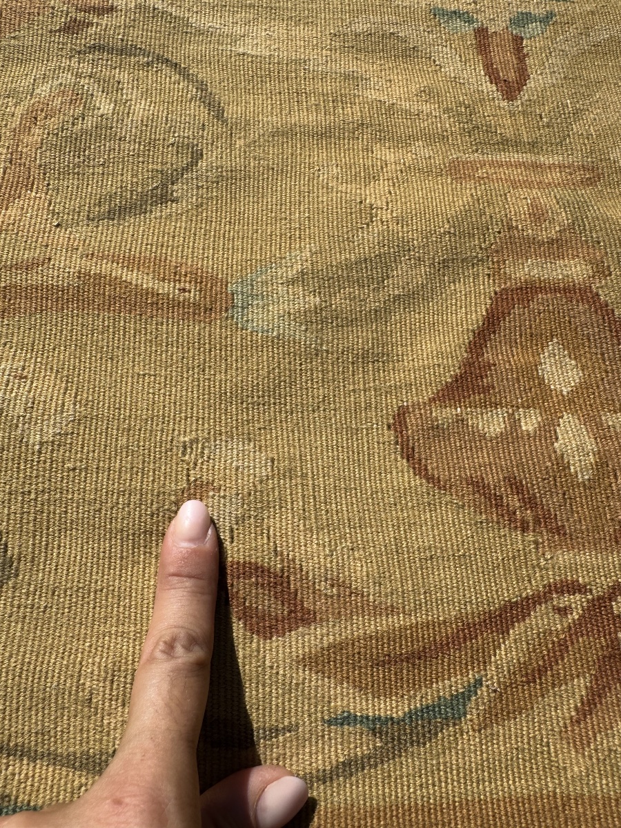 Tapis aux Points Noués de Style Aubusson 387x307 cm-photo-6