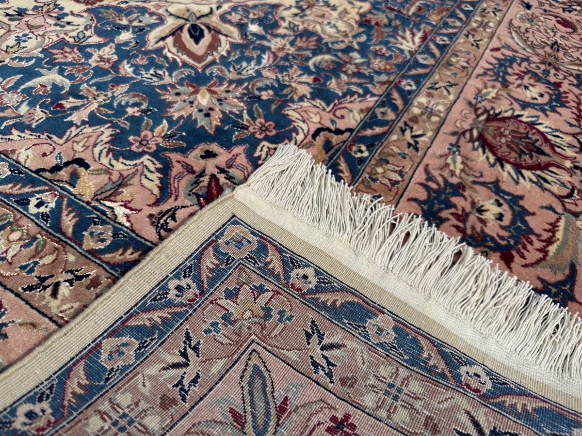 Tapis Indo-Ispahan Laine et  Soie  300X245  cm-photo-7