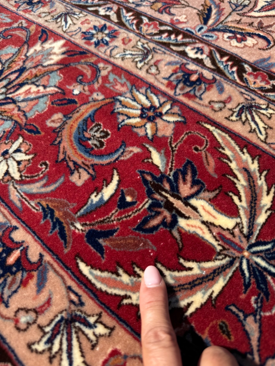Indo-isfahan Rug, Wool And Silk, 320 X 240 Cm-photo-5