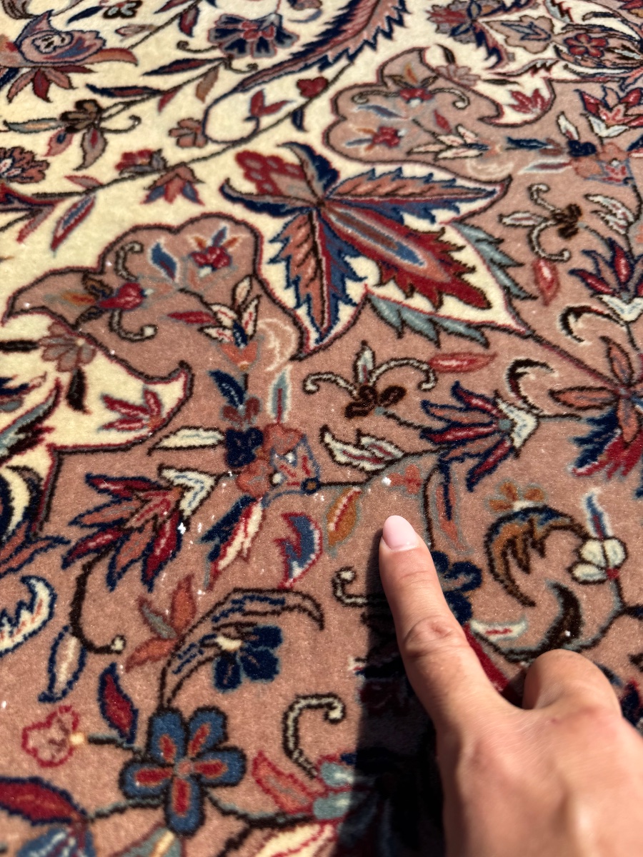 Indo-isfahan Rug, Wool And Silk, 320 X 240 Cm-photo-6