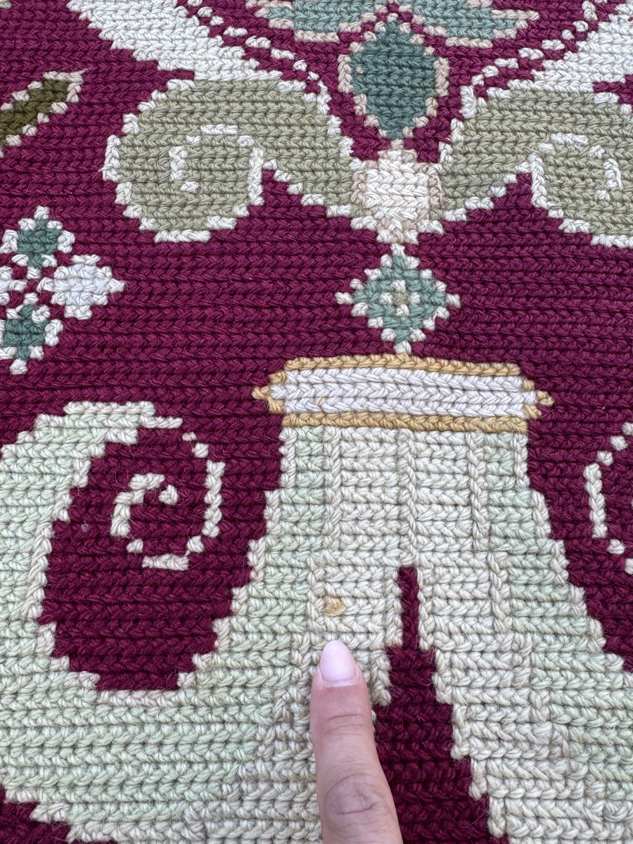 Tapis portugais d’Arraiolos – XXᵉ siècle 320x240 cm-photo-6
