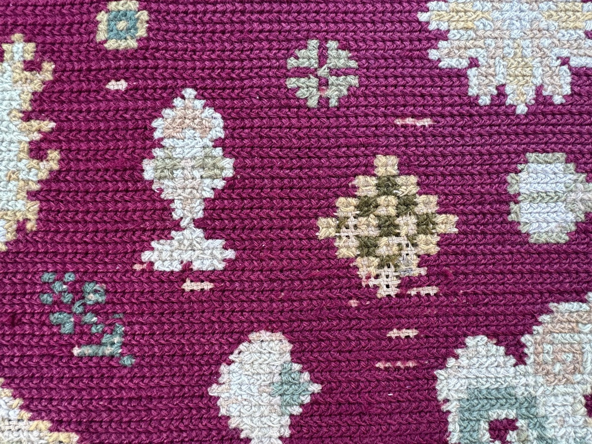 Tapis portugais d’Arraiolos – XXᵉ siècle 320x240 cm-photo-7