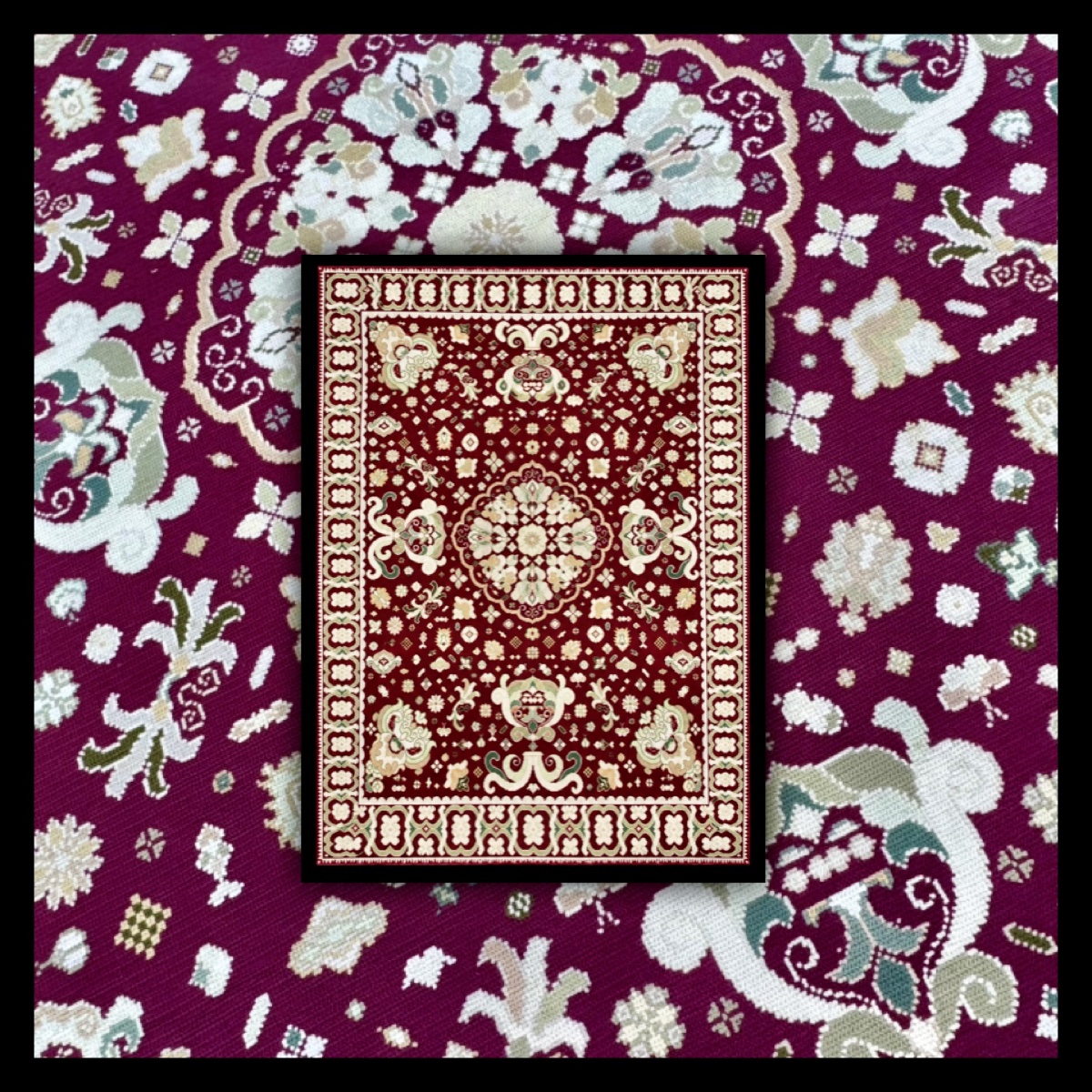 Tapis portugais d’Arraiolos – XXᵉ siècle 320x240 cm
