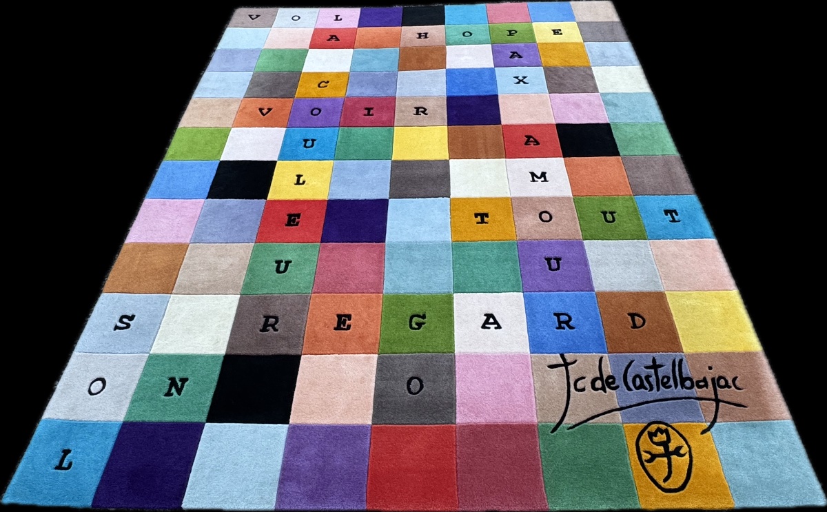 TAPIS "27 JOURS D'AMOUR"  JC DE CASTELBAJAC 240x180 cm-photo-2