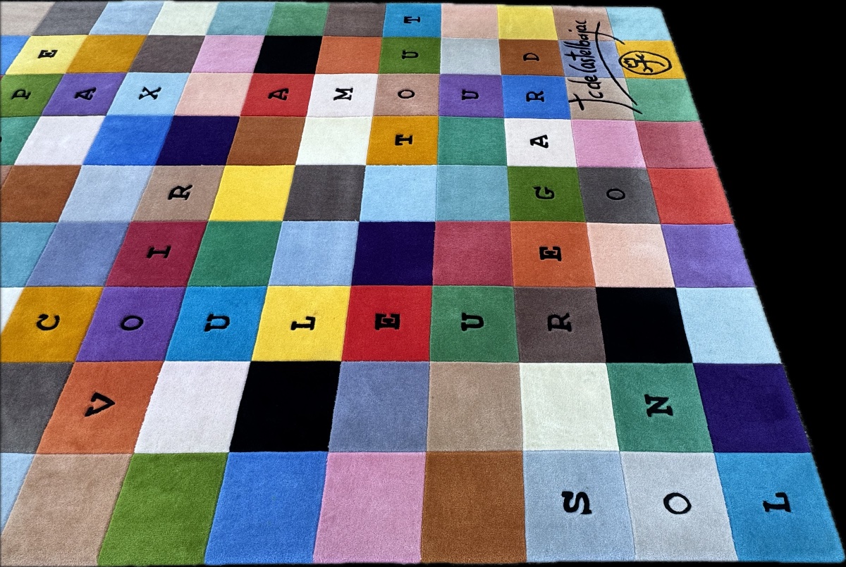 TAPIS "27 JOURS D'AMOUR"  JC DE CASTELBAJAC 240x180 cm-photo-3