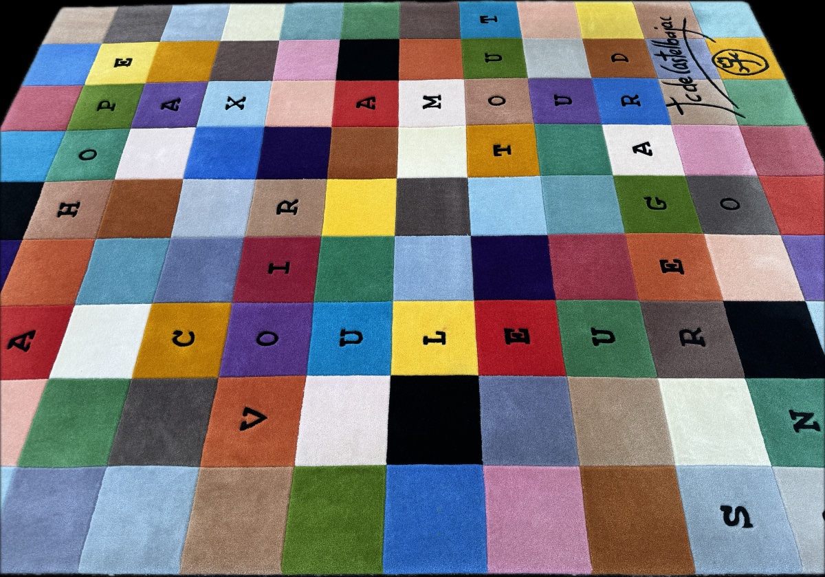 TAPIS "27 JOURS D'AMOUR"  JC DE CASTELBAJAC 240x180 cm-photo-4